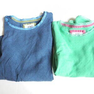 Mini Boden pointelle long sleeve top lot of two size 9 10